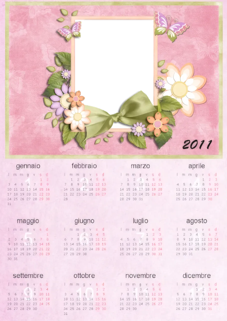 Calendari 2011 con Foto Stampabili Gratis — immagine 1