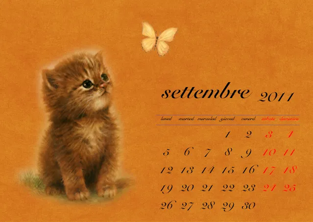 Calendario Settembre 2011