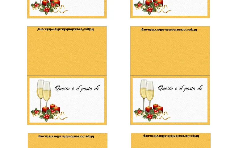 Segnaposti Capodanno