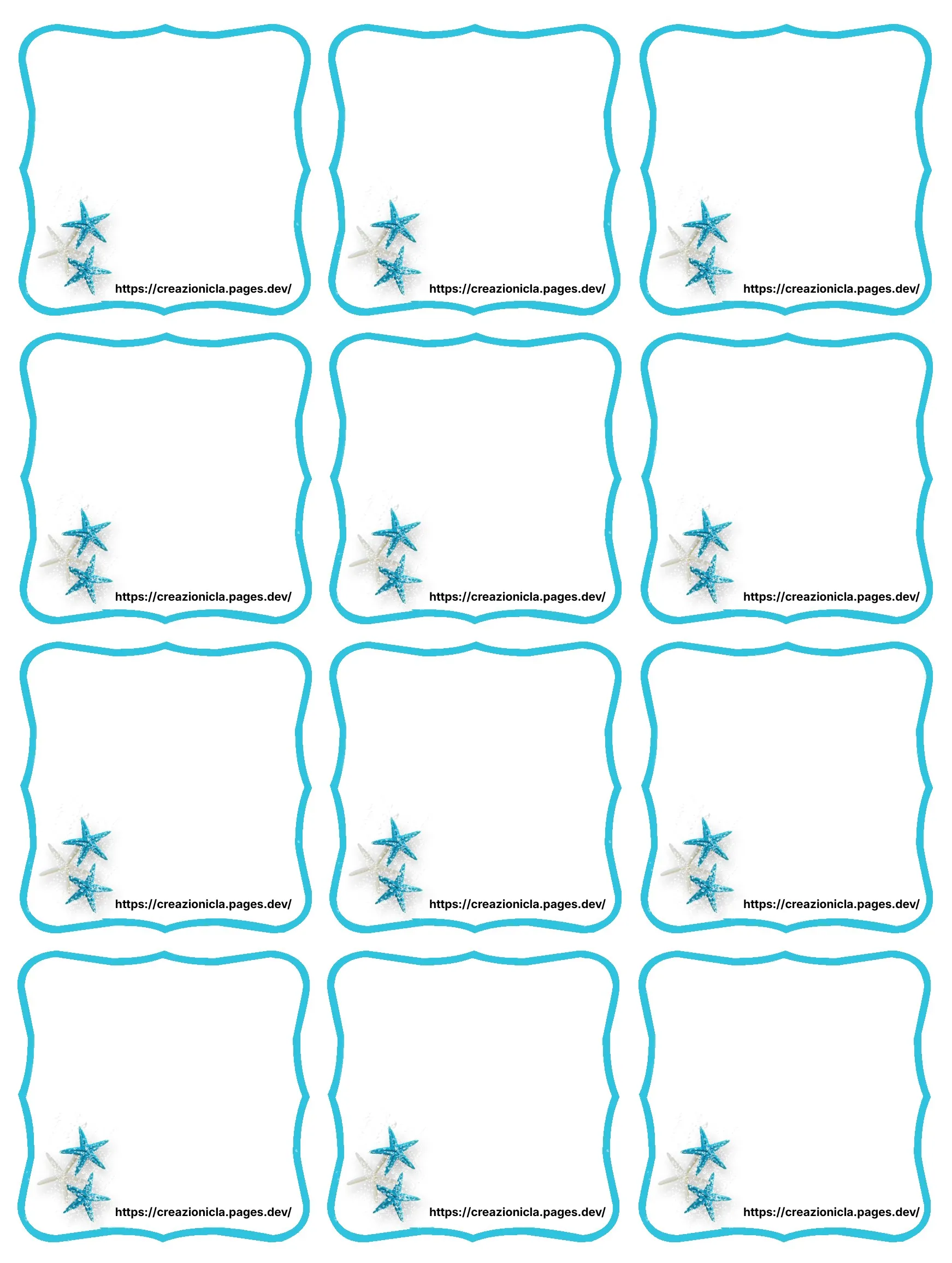 Cartellini Confettata Tema Mare Stampabili Gratis — immagine 2