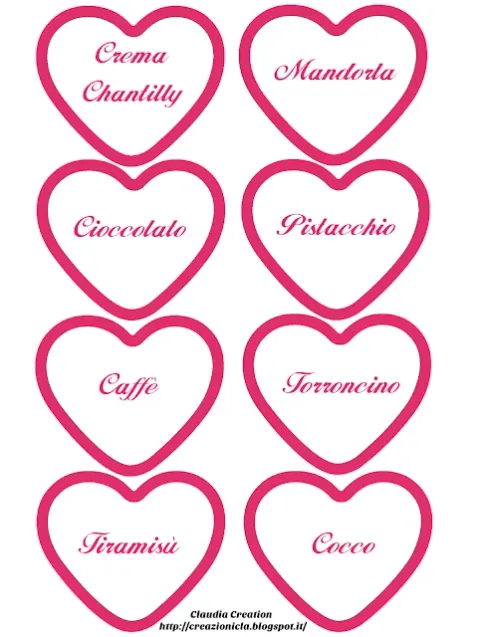 Cartellini per confettata