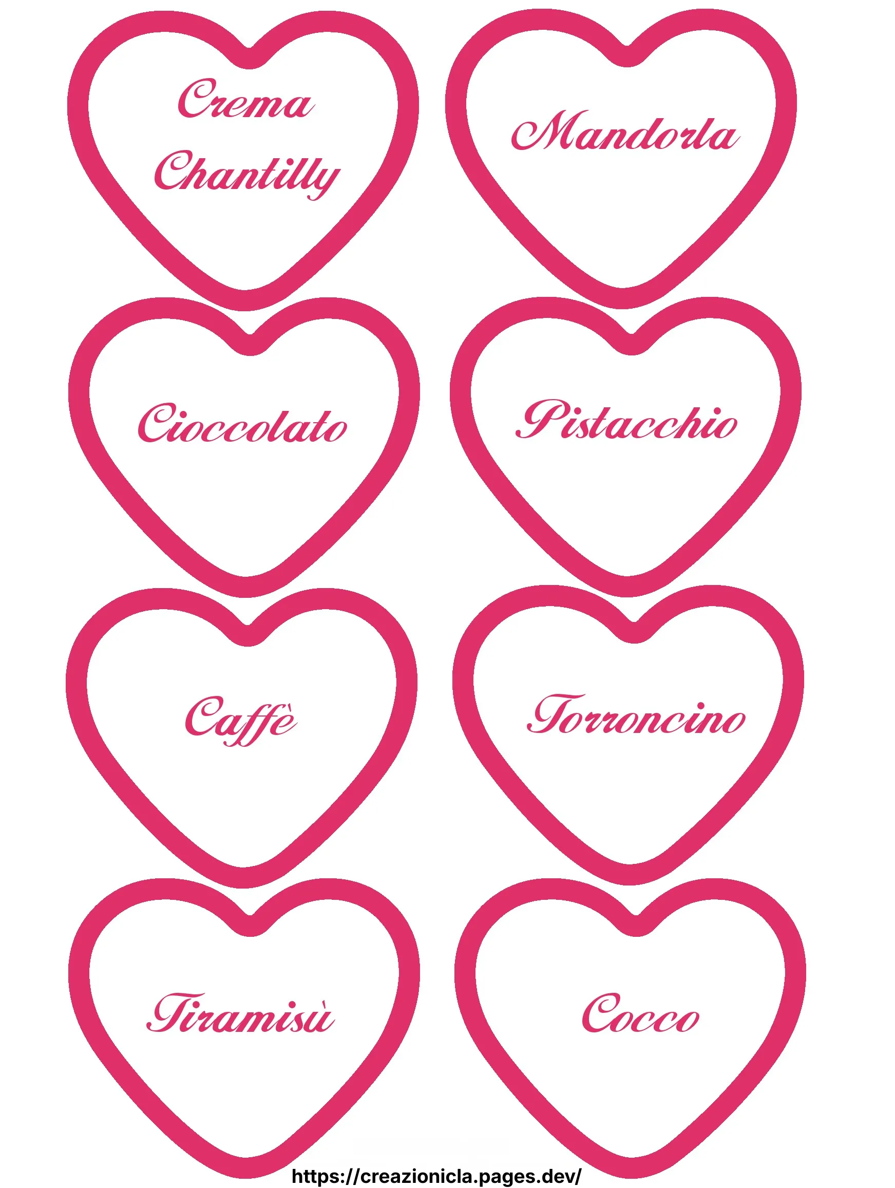 Cartellini Confettata Stampabili Gratis