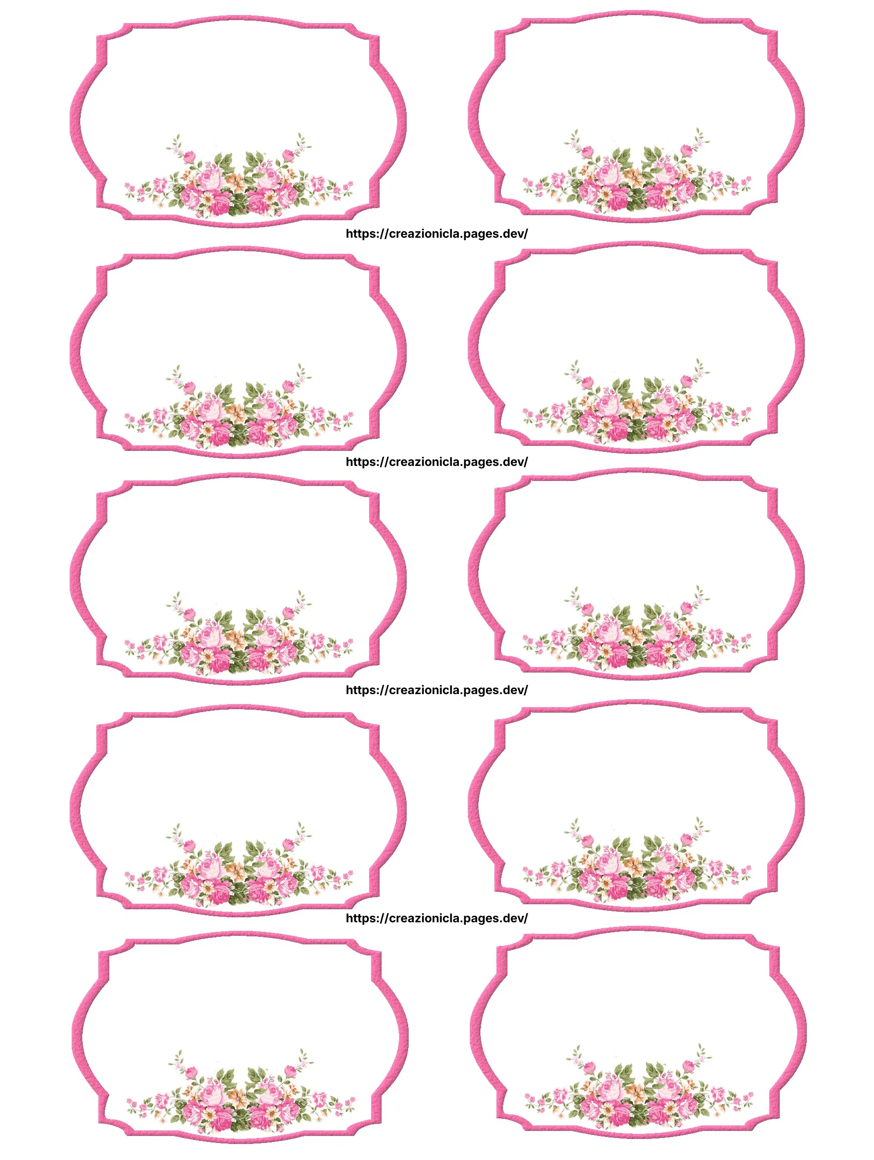 Etichette Confettata Stampabili Gratis