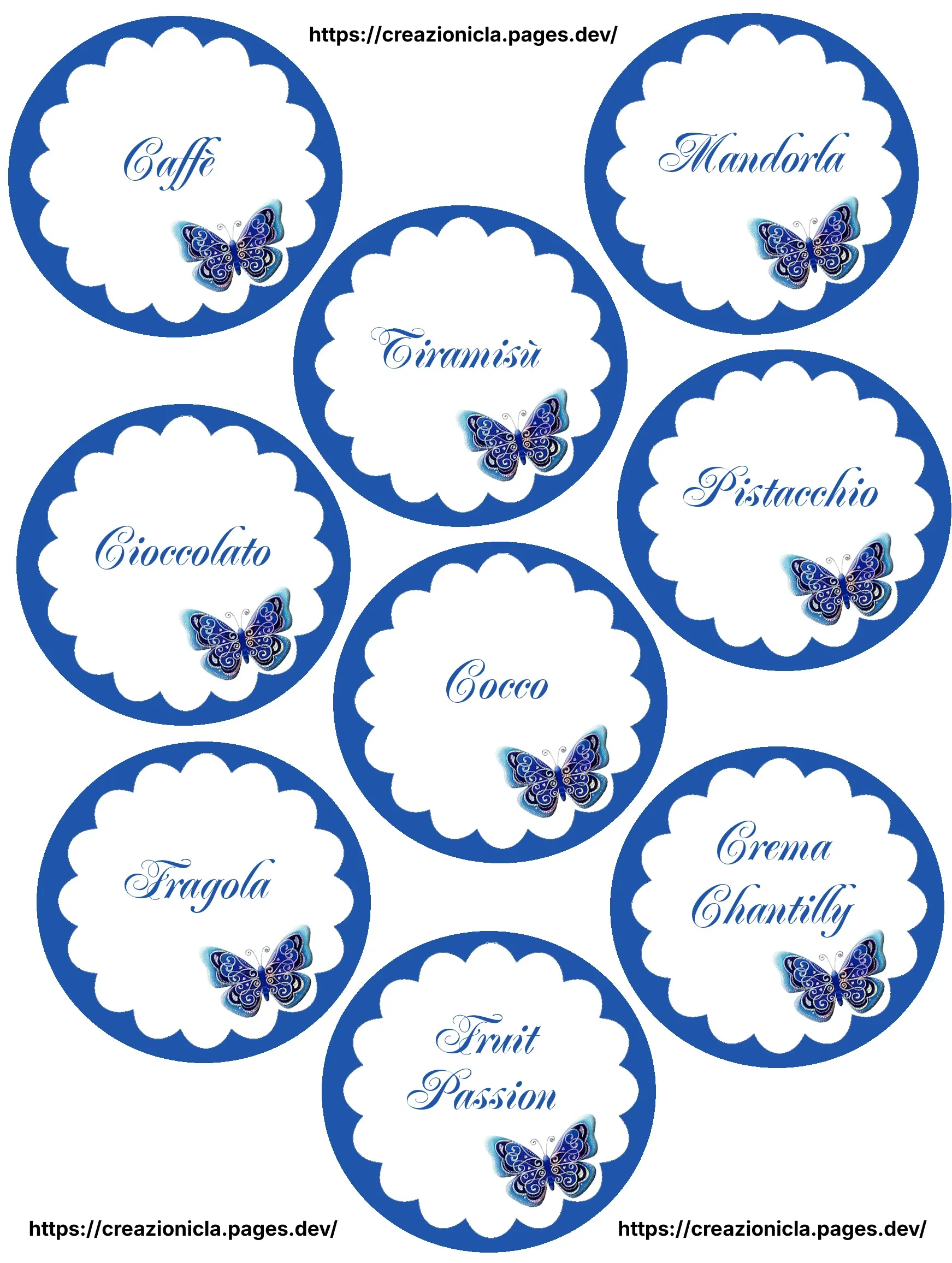 Cartellini Confettata Stampabili Gratis