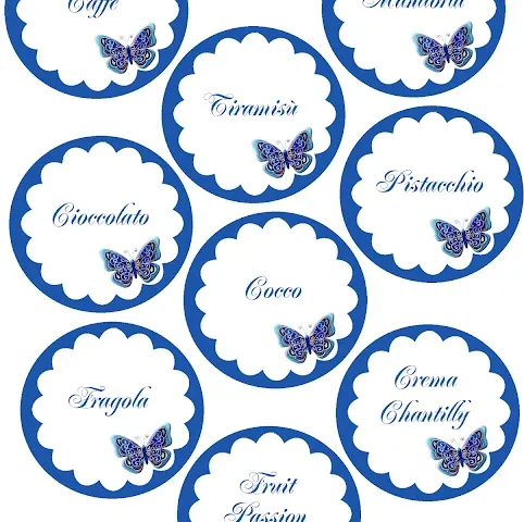 Cartellini per confettata