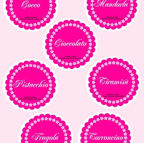 Cartellini per confettata