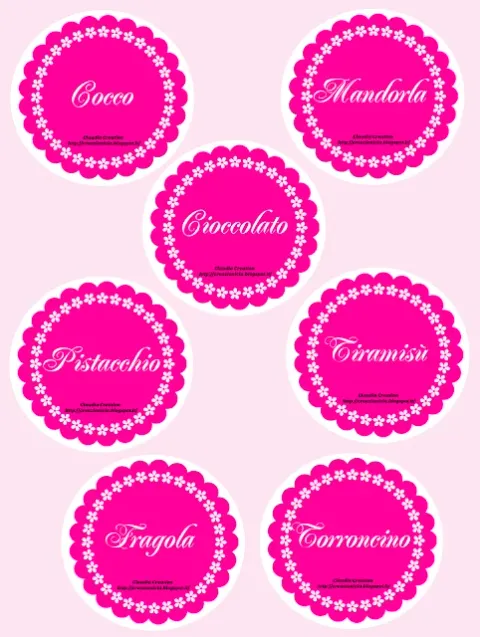 Cartellini per confettata