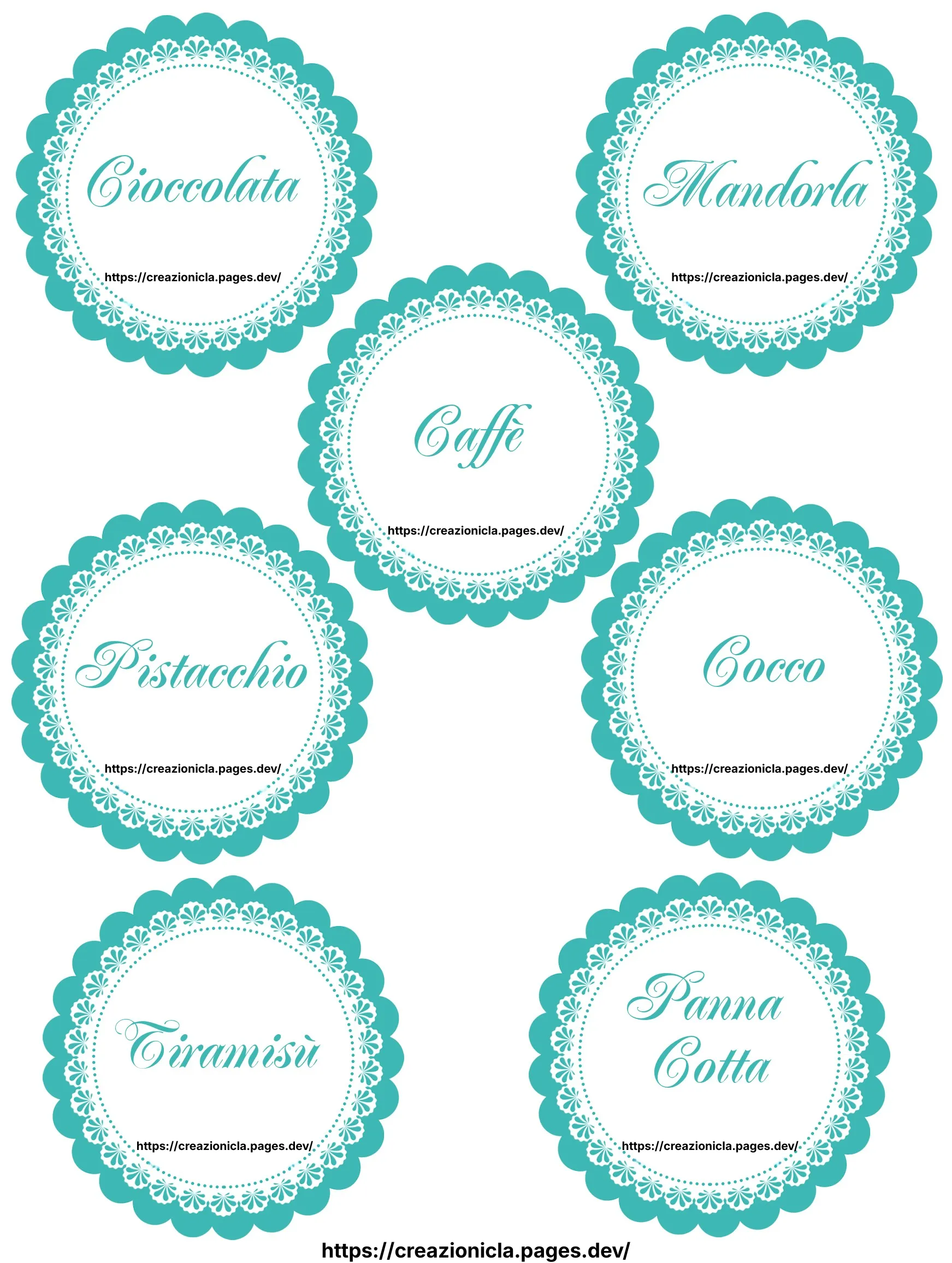 Set Confettata Tiffany Stampabile Gratis