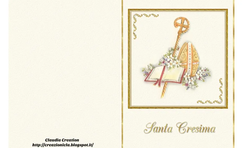 Biglietti d'auguri per Cresima