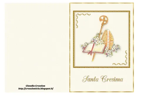 Biglietti d'auguri per Cresima