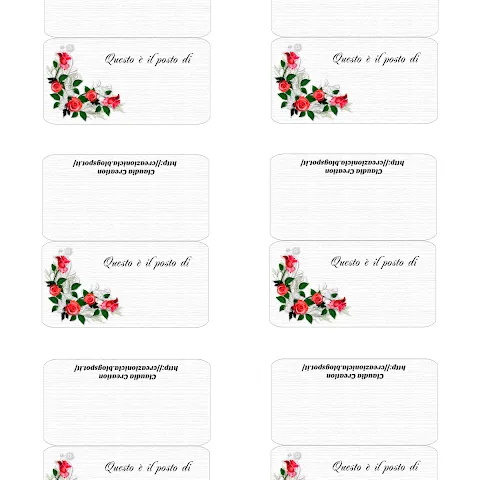 Segnaposti stampabili