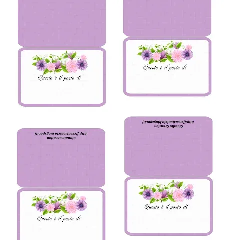 Segnaposti stampabili