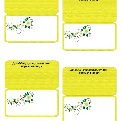 Segnaposti stampabili