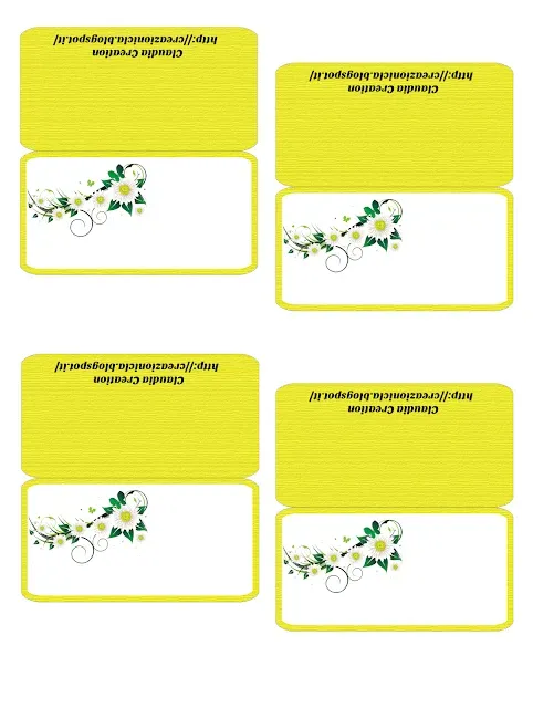 Segnaposti stampabili