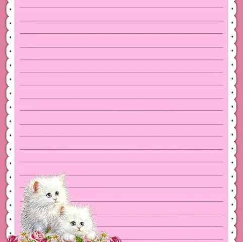 Carta da Lettere gattini