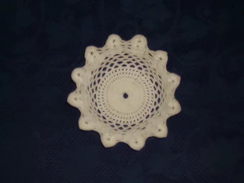 Cestino Porta Caramelle Uncinetto Handmade — immagine 2