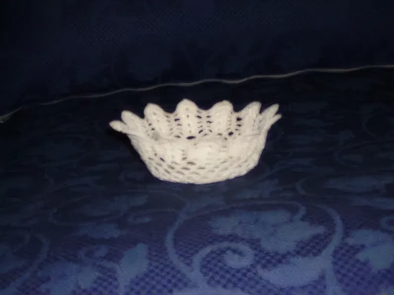 Cestino Porta Caramelle Uncinetto Handmade — immagine 1