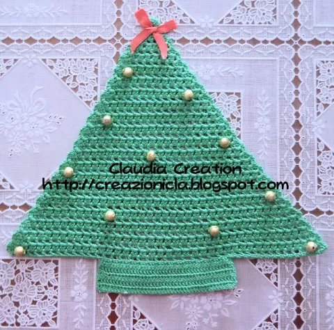 Alberello all'uncinetto