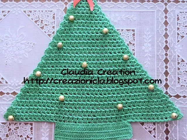 Alberello all'uncinetto