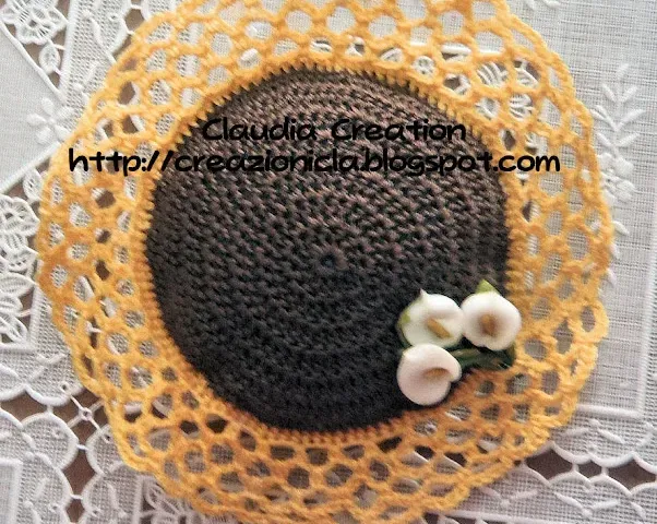 Puntaspilli Girasole uncinetto