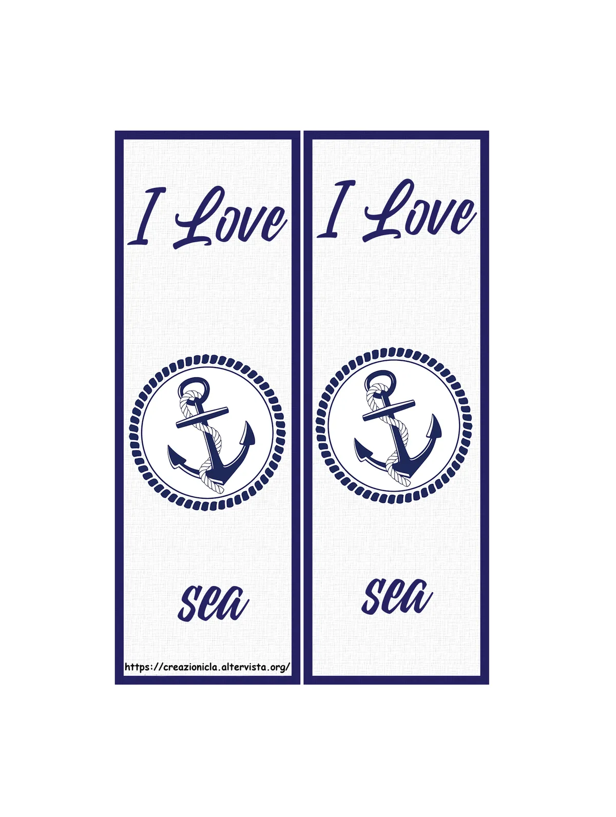 Segnalibro stampabile