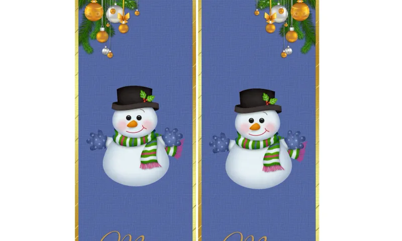 Segnalibro stampabile Natale