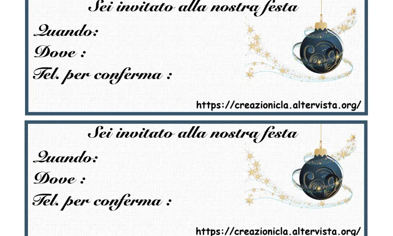 Inviti festa Natale