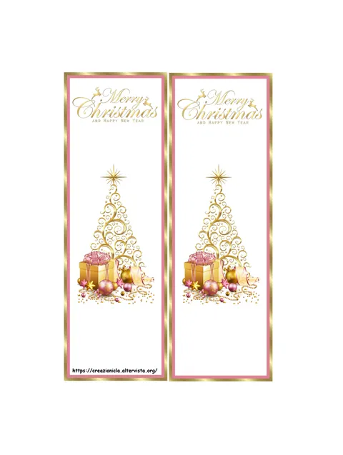 Segnalibro Natale Stampabile Gratis