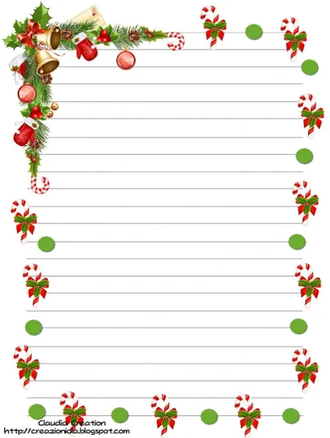 Carta da Lettere per Natale