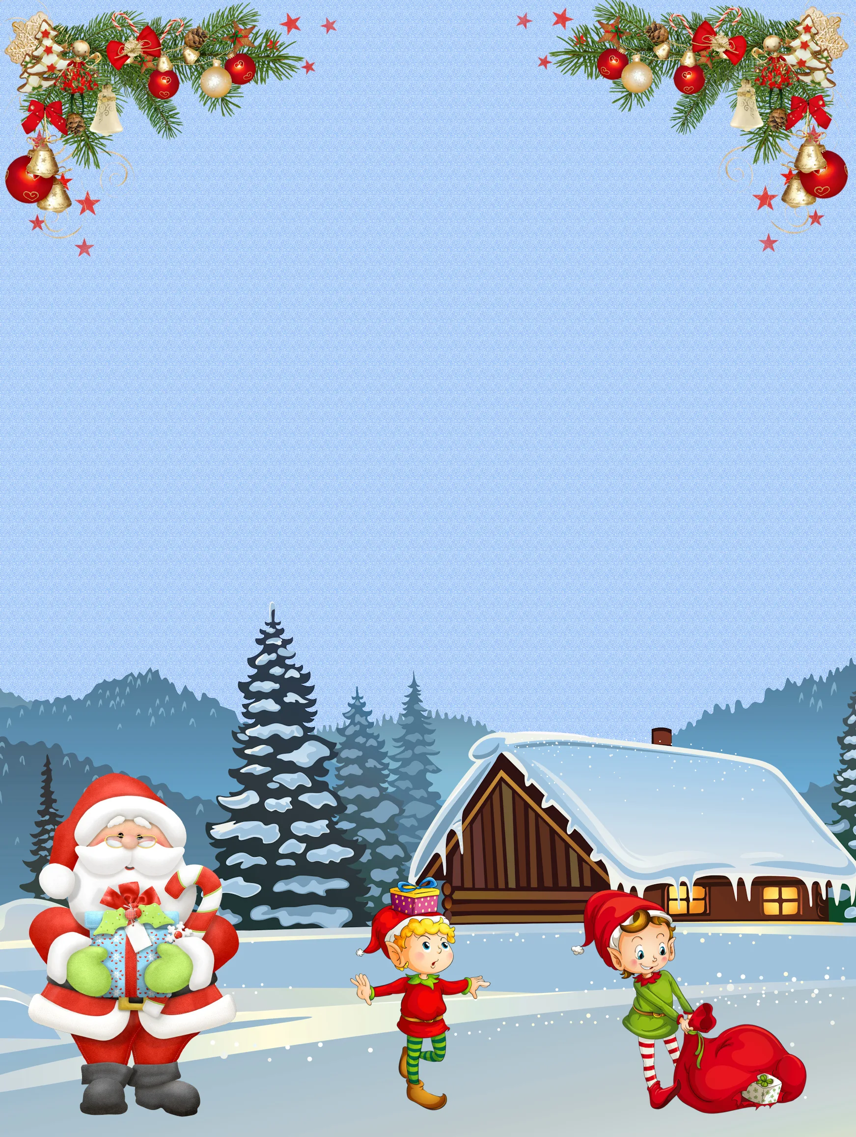 Carta da Lettere Natale Stampabile Gratis