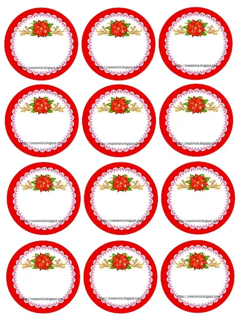 Etichette chiudi pacco per Natale