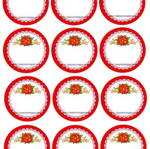 Etichette chiudi pacco per Natale