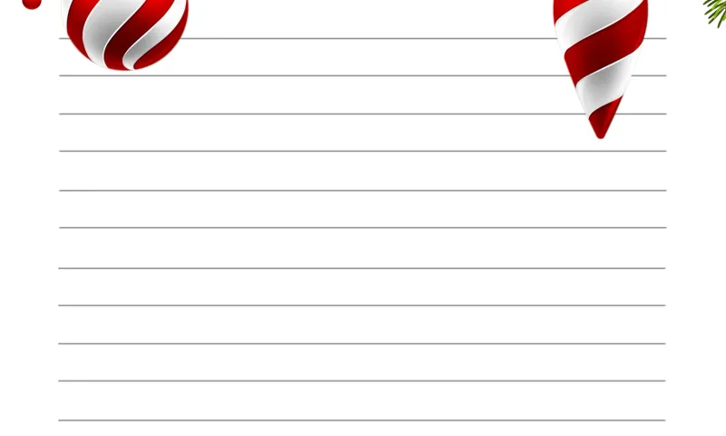 Carta da lettere stampabile Natale