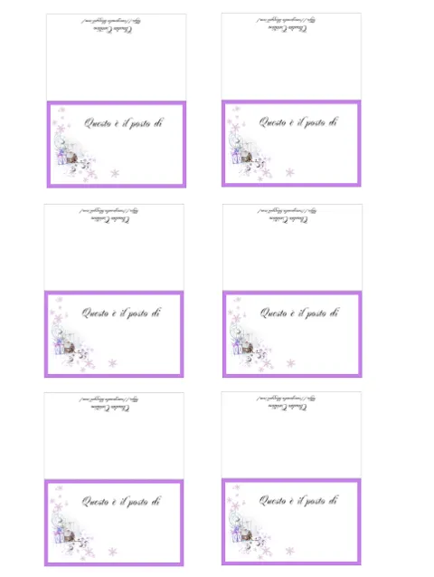 Segnaposti stampabili per Natale