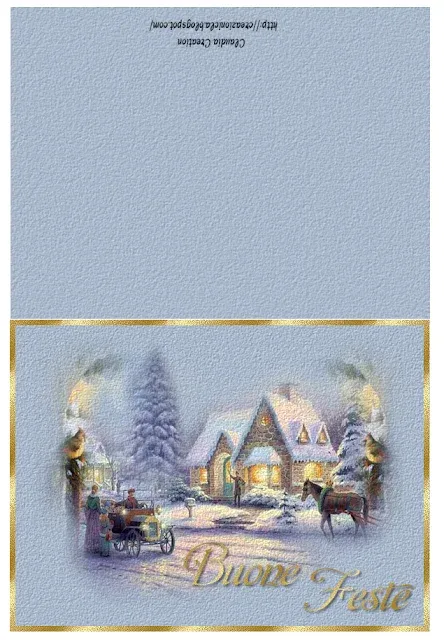 Biglietto d'auguri natalizio