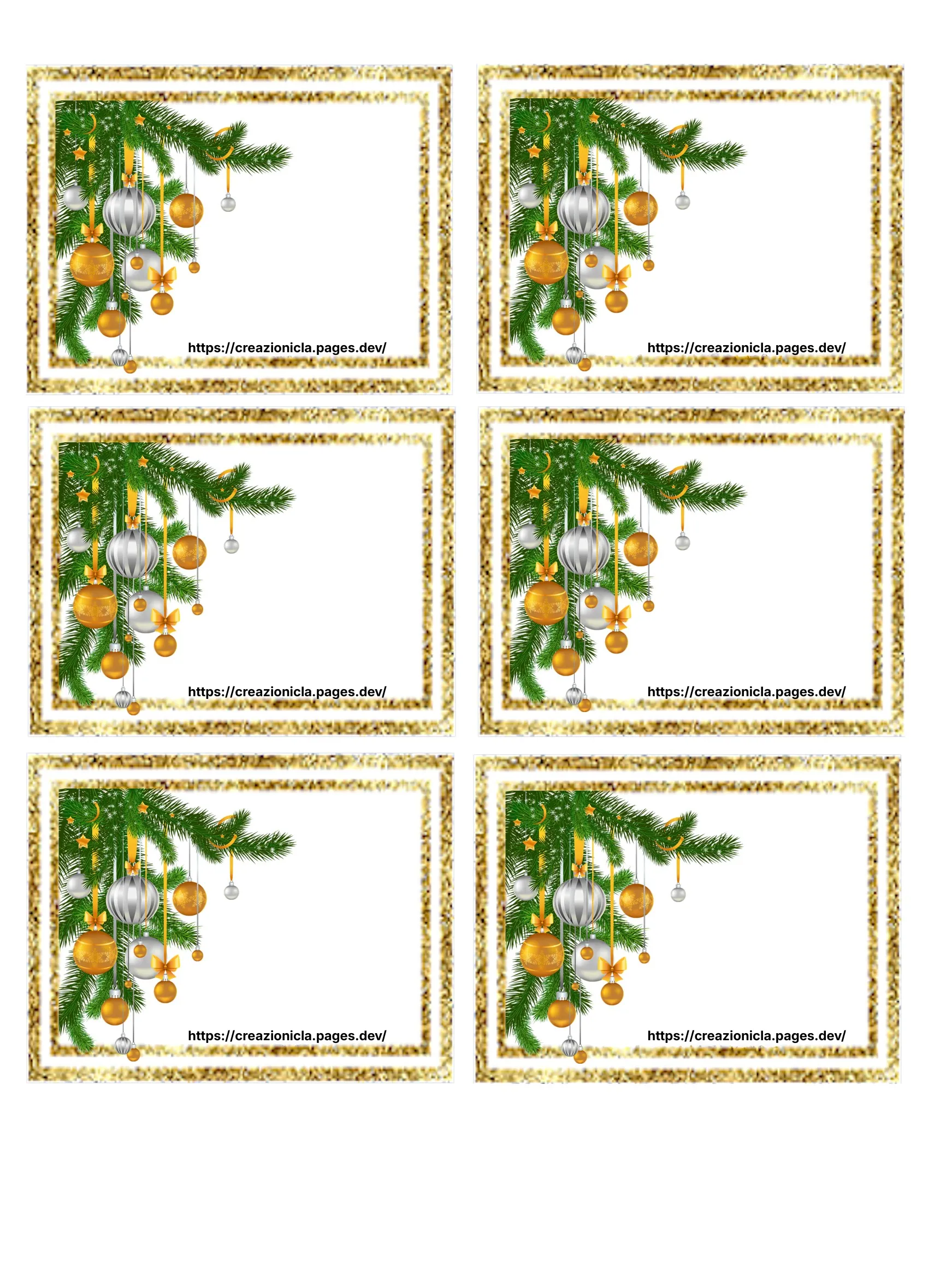Etichette Natale Stampabili Gratis