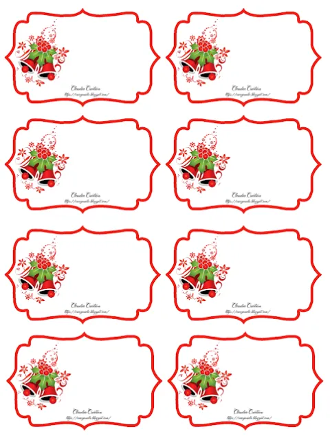 Etichette stampabili Natale