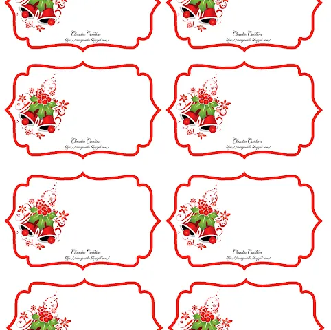 Etichette stampabili Natale
