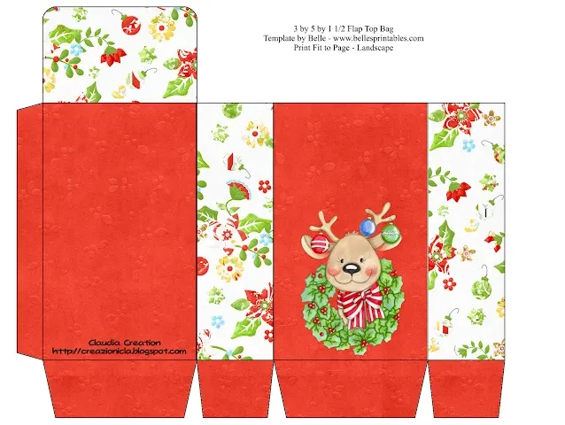 Scatolina porta caramelle natalizia