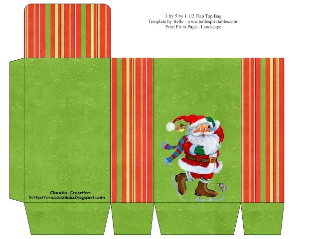 sacchettino porta caramelle natalizio