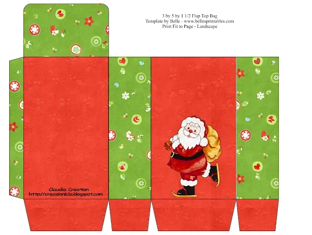 Sacchettini porta caramelle natalizi