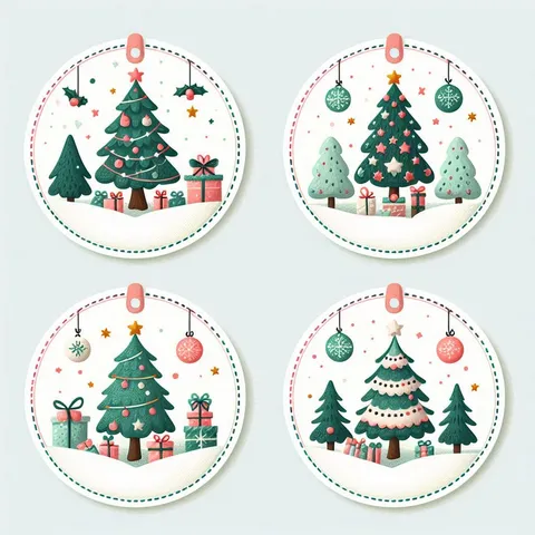 Etichette Natale Stampabili Gratis