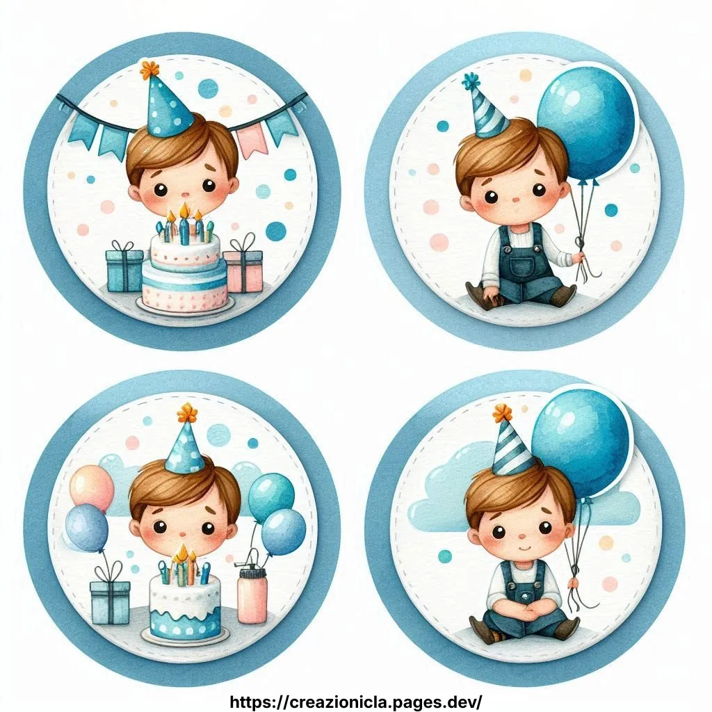 Etichette Compleanno Stampabili Gratis