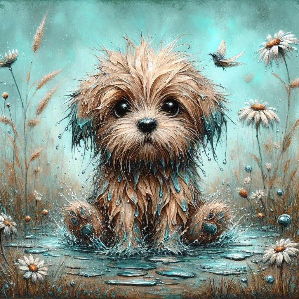 Immagini AI con Cuccioli Stampabili Gratis