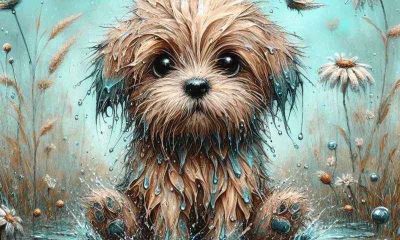 immagini AI cuccioli stampabili