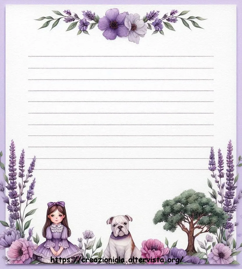 Carta da lettere stampabile