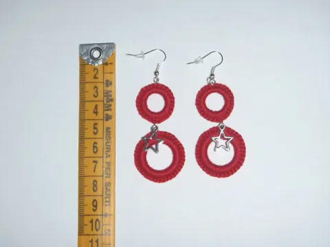 Orecchini all'uncinetto