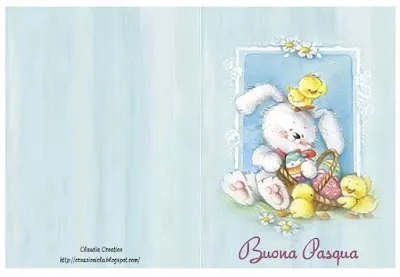 Biglietto d'auguri per Pasqua