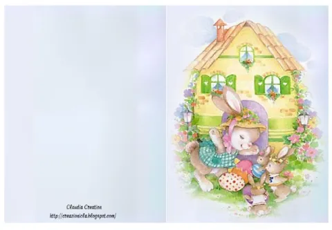 Biglietto d'auguri per Pasqua