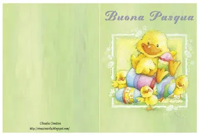 Biglietto d'auguri Pasqua